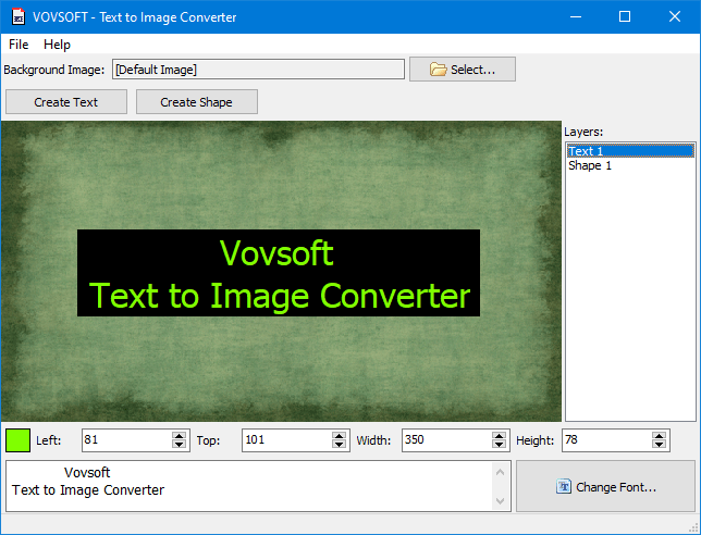 VovSoft Text to Image Converter 1.6 Portable VovSoft Text to Image Converter 1.6 Portable