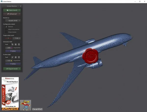 KVS Mesh2Surface v6.1.6 for Rhinoceros v6-7 KVS Mesh2Surface v6.1.6 for Rhinoceros v6-7