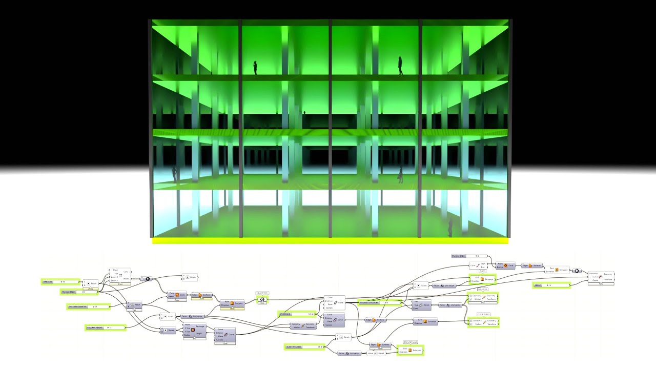 Rhino and Grasshopper Architectural Building Structure