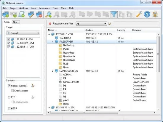 LizardSystems Network Scanner LizardSystems Network Scanner