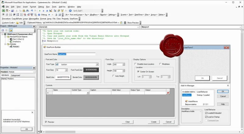 Spreadsheet Boot Camp AutoMacro v2.1.3.1 Spreadsheet Boot Camp AutoMacro v2.1.3.1
