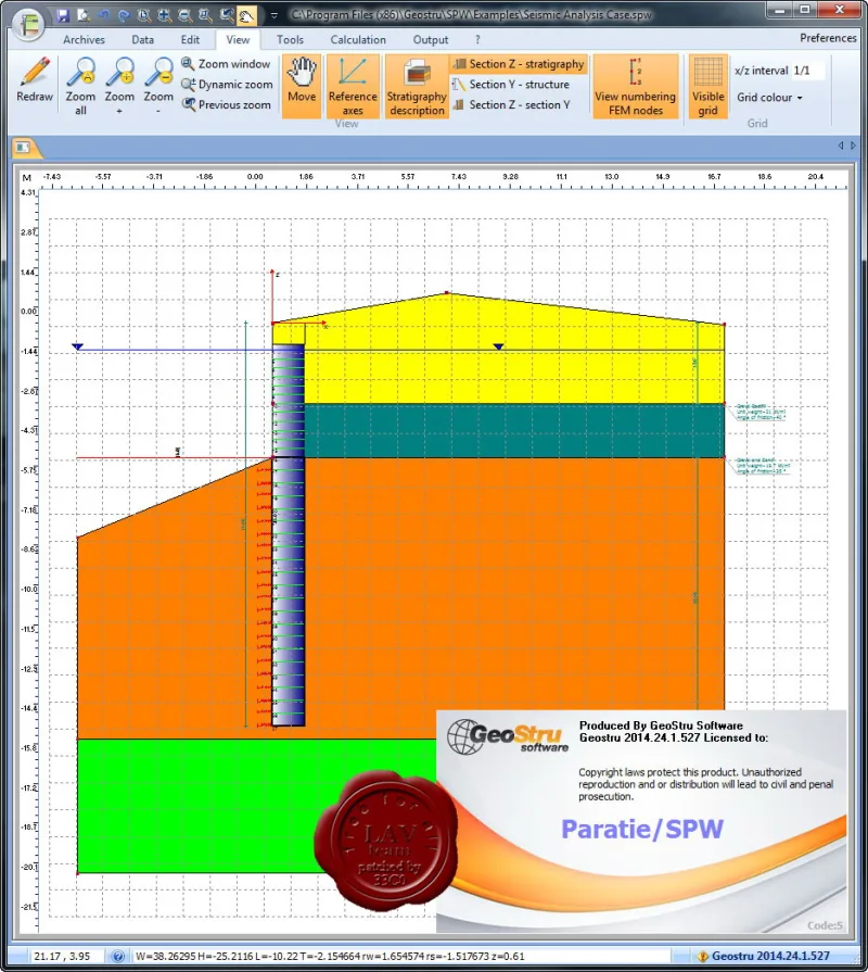 GeoStru Paratie / SPW (sheet pile wall design) v2014.24.1.527