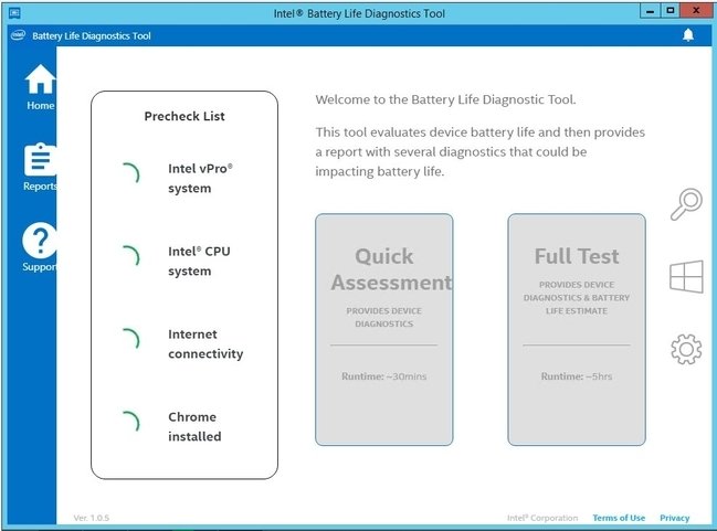 Intel Battery Life Diagnostic Tool 1.2 Intel Battery Life Diagnostic Tool 1.2