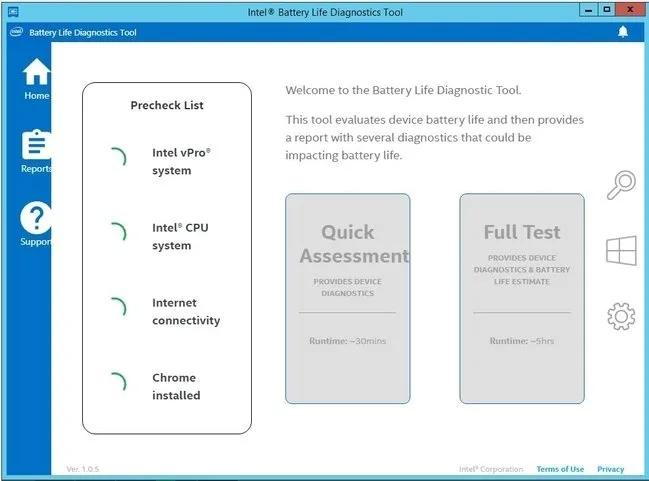 Intel Battery Life Diagnostic Tool 1.2 Intel Battery Life Diagnostic Tool 1.2