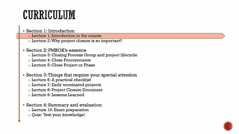 Professional project closure (PMP preparation) Professional project closure (PMP preparation)