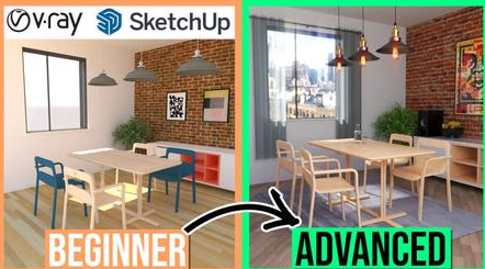 Vray Rendering for SketchUp - Beginner to Advanced - Create Better 3D Visuals! Interior Design Vray Rendering for SketchUp - Beginner to Advanced - Create Better 3D Visuals! Interior Design