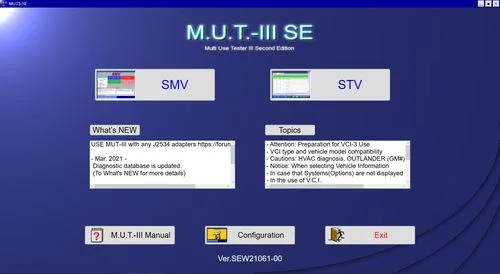 Mitsubishi MUT-III (Update December 2021) Mitsubishi MUT-III (Update December 2021)