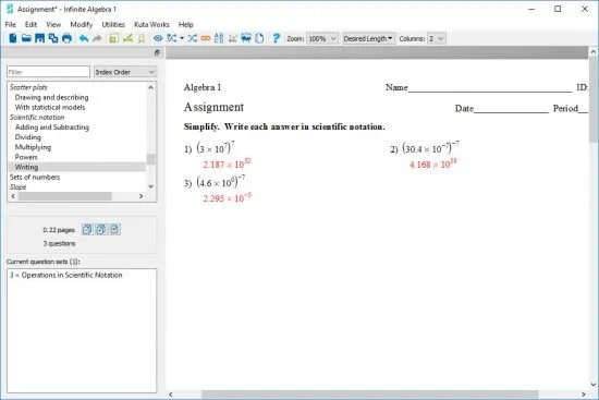 Infinite Algebra Infinite Algebra