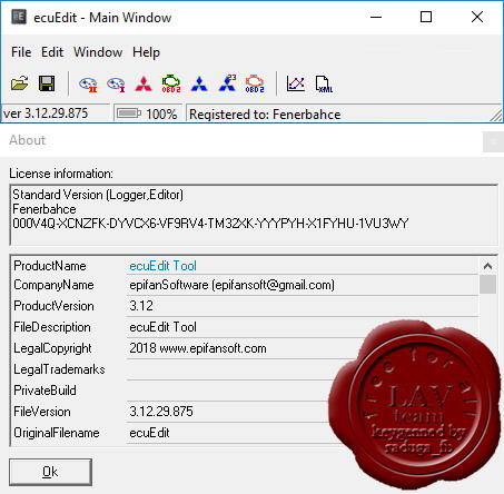 epifan Software ecuEdit v3.12 epifan Software ecuEdit v3.12
