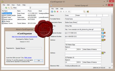 MicroProgs vCard Organizer v4.1 MicroProgs vCard Organizer v4.1
