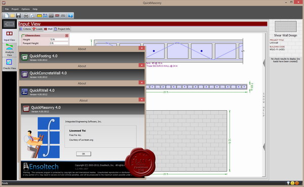 Integrated Engineering Software QuickSuite v4.00.0012 Integrated Engineering Software QuickSuite v4.00.0012