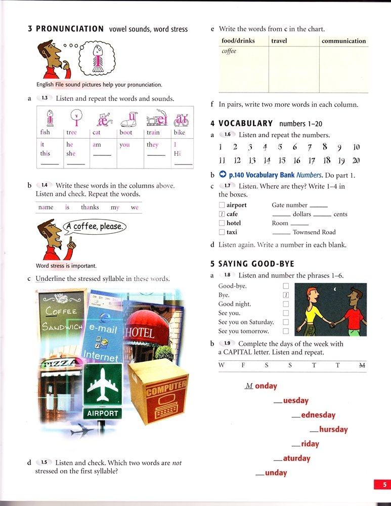 American English File 1 - Student's book, Workbook, Audio CDs American English File 1 - Student's book, Workbook, Audio CDs