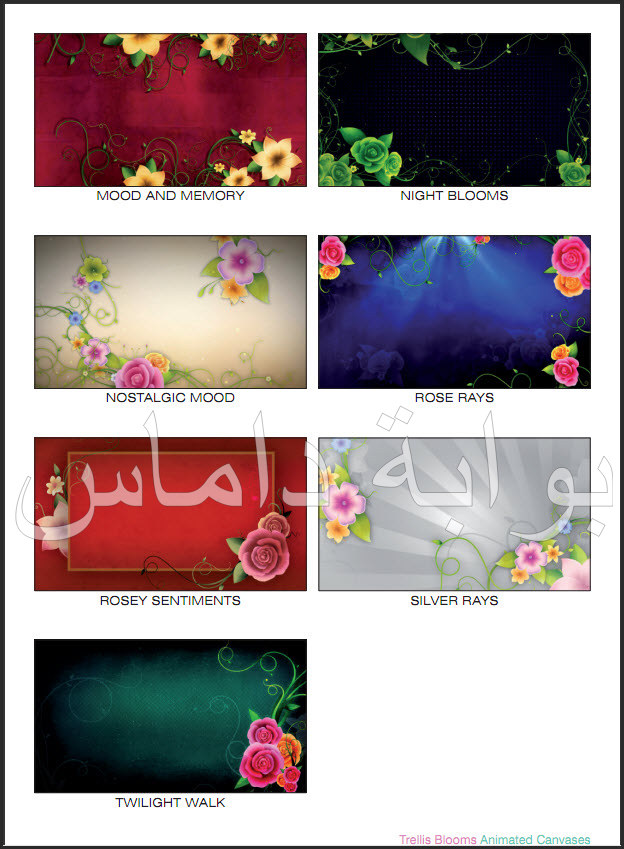 Digital Juice - Animated Canvases Trellis Blooms Digital Juice - Animated Canvases Trellis Blooms