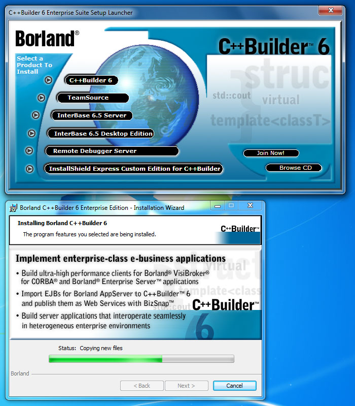 Borland C++ Builder 6 Enterprise Edition 2 CD - Damas Wiki