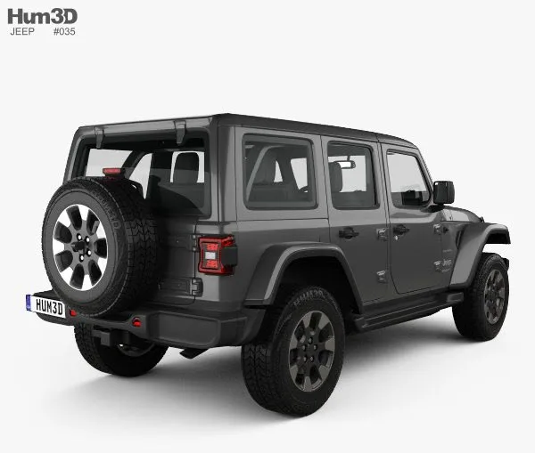 3D models - Hum3D - Jeep Wrangler Unlimited Sahara 2018 3D models - Hum3D - Jeep Wrangler Unlimited Sahara 2018