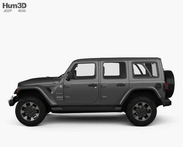 3D models - Hum3D - Jeep Wrangler Unlimited Sahara 2018 3D models - Hum3D - Jeep Wrangler Unlimited Sahara 2018