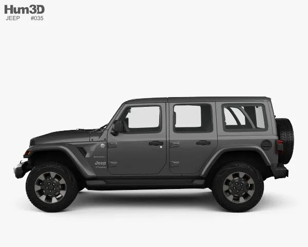 3D models - Hum3D - Jeep Wrangler Unlimited Sahara 2018 3D models - Hum3D - Jeep Wrangler Unlimited Sahara 2018