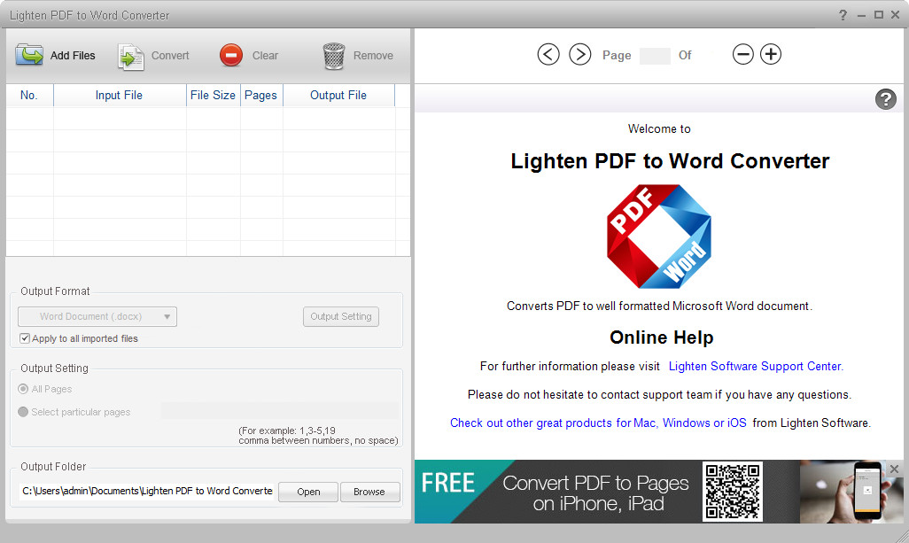 Lighten PDF to Word Converter 6.2.1 Multilingual Lighten PDF to Word Converter 6.2.1 Multilingual