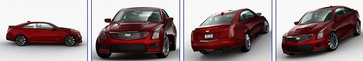 3D models - Cubebrush - Cadillac ATSV 2016