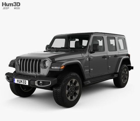3D models - Hum3D - Jeep Wrangler Unlimited Sahara 2018 3D models - Hum3D - Jeep Wrangler Unlimited Sahara 2018