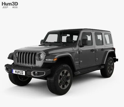 3D models - Hum3D - Jeep Wrangler Unlimited Sahara 2018 3D models - Hum3D - Jeep Wrangler Unlimited Sahara 2018