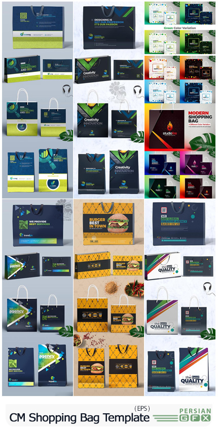 CreativeMarket Shopping Bag Template Bundle