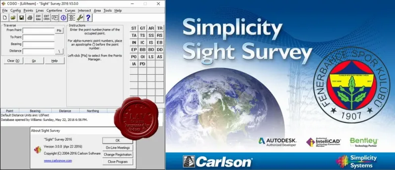 Carlson Simplicity Sight Survey 2016 v3.0.0 Carlson Simplicity Sight Survey 2016 v3.0.0