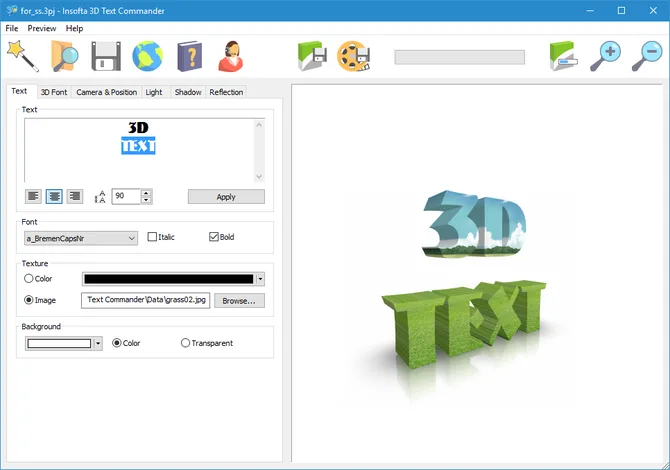 Insofta 3D Text Commander 5.2.0 Multilingual Insofta 3D Text Commander 5.2.0 Multilingual