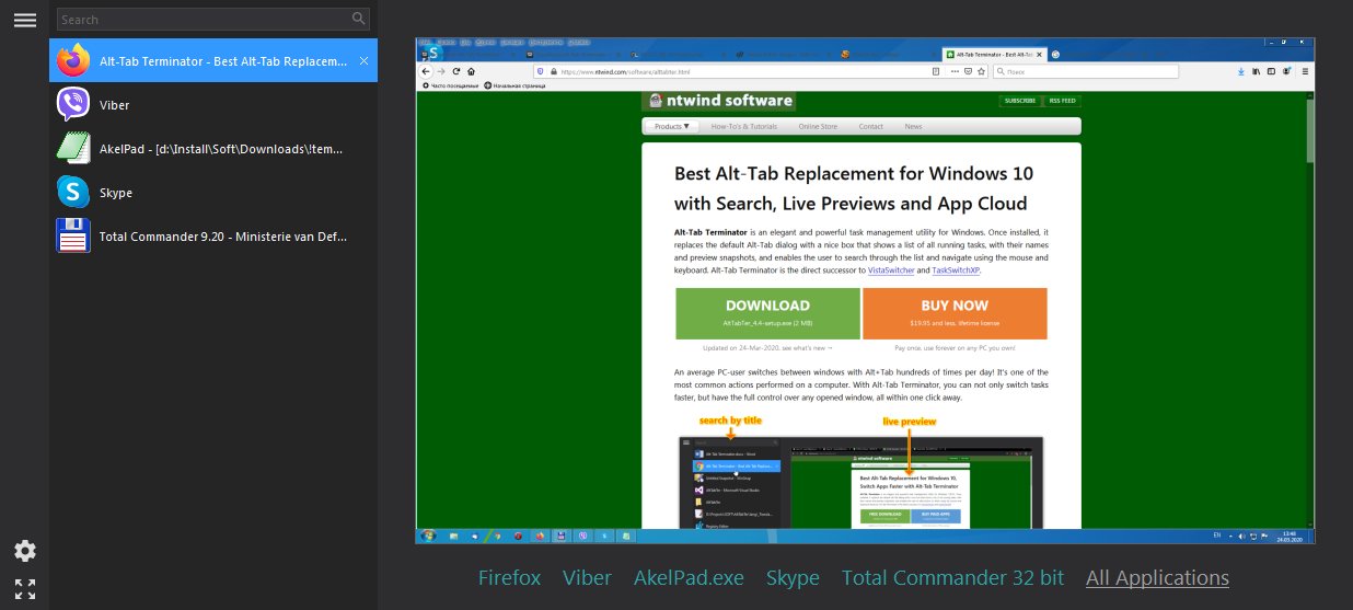 Alt-Tab Terminator 4.9 Multilingual Alt-Tab Terminator 4.9 Multilingual
