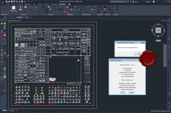CAD International StrucPLUS v21.1.0 for Autodesk AutoCAD 2021 CAD International StrucPLUS v21.1.0 for Autodesk AutoCAD 2021