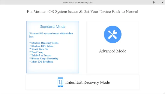 Ondesoft iOS System Recovery 1.0.0 Ondesoft iOS System Recovery 1.0.0
