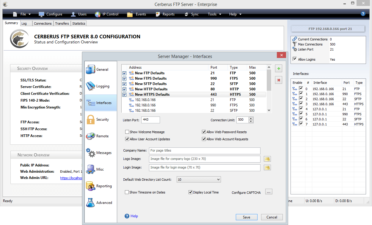 Cerberus FTP Server Enterprise 11.3.0 Cerberus FTP Server Enterprise 11.3.0