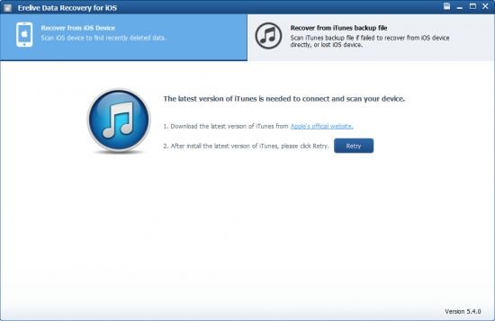 Erelive Data Recovery for iOS 6.6.0.0 Erelive Data Recovery for iOS 6.6.0.0