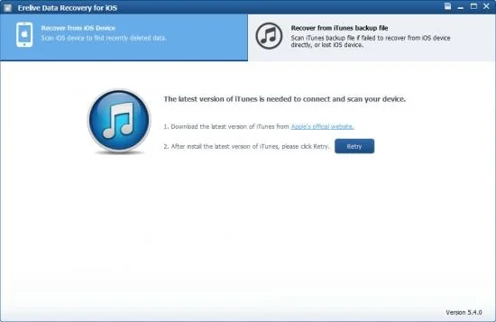 Erelive Data Recovery for iOS 6.6.0.0 Erelive Data Recovery for iOS 6.6.0.0