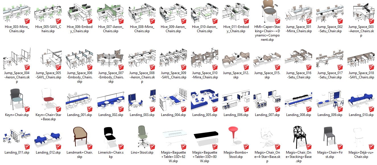 Sketchup furniture collection
