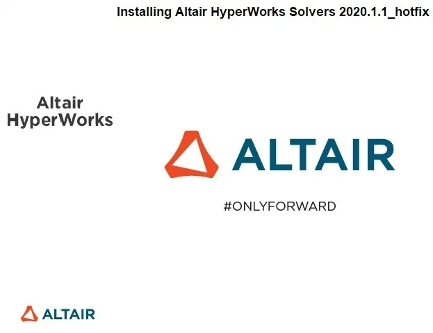 Altair HWSolvers 2020.1.1 HotFix Only Win64 Altair HWSolvers 2020.1.1 HotFix Only Win64