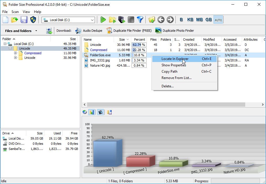 Folder Size Professional 4.5.0.0