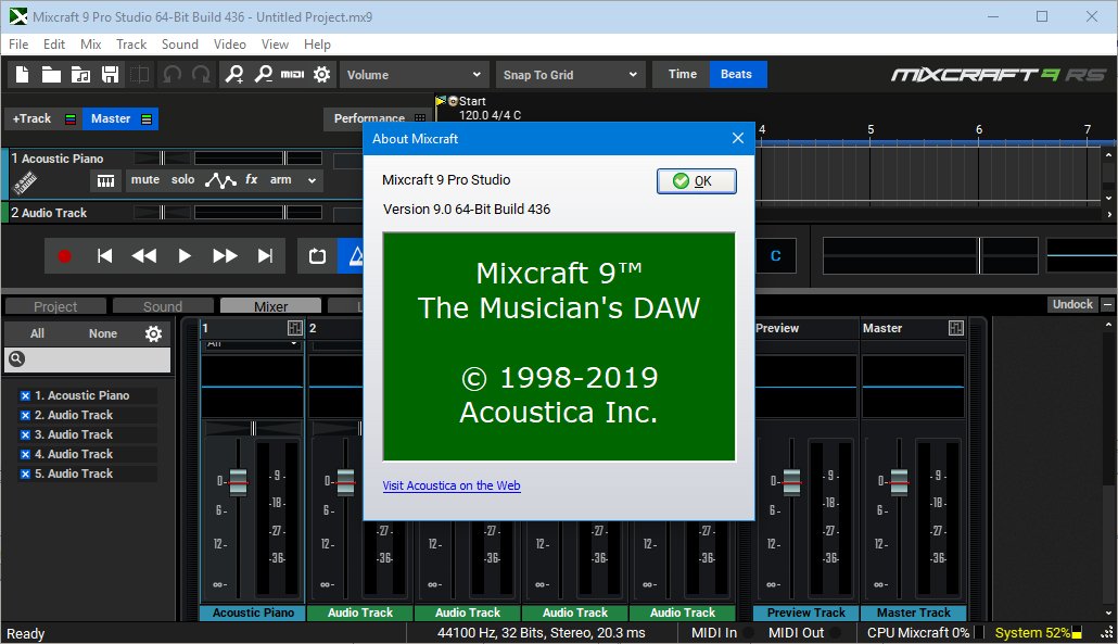 Acoustica Mixcraft Pro Studio 9.0 Build 462 Multilingual Acoustica Mixcraft Pro Studio 9.0 Build 462 Multilingual