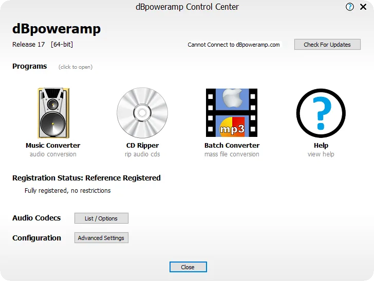 dBpoweramp Music Converter R17.1 Reference dBpoweramp Music Converter R17.1 Reference