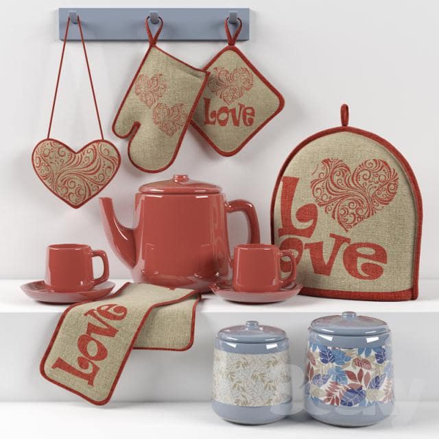 Sketchup and Max of kitchen accessories