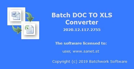 Batch DOC TO XLS Converter 2020 Batch DOC TO XLS Converter 2020