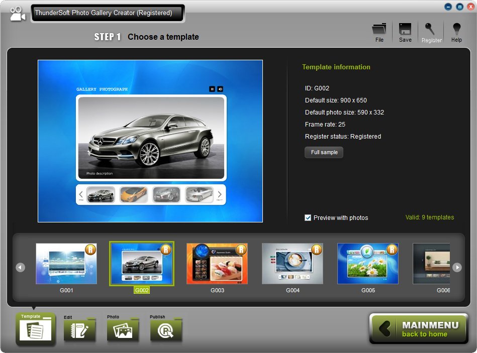 ThunderSoft Photo Gallery Creator ThunderSoft Photo Gallery Creator
