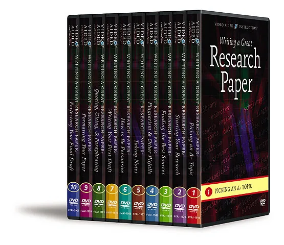 Writing a Great Research Paper 10 DVDs Writing a Great Research Paper 10 DVDs