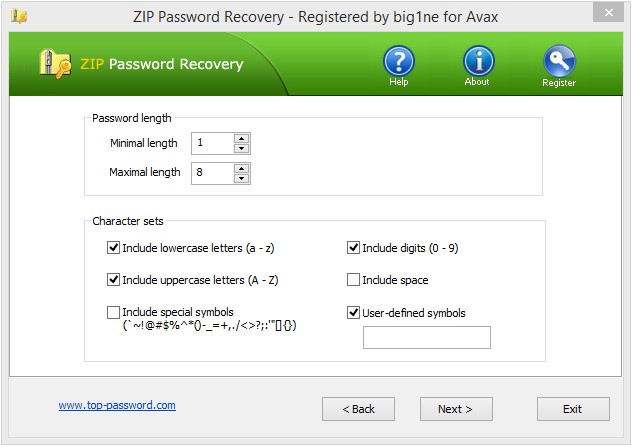 Top Password ZIP Password Recovery 2.30 Top Password ZIP Password Recovery 2.30