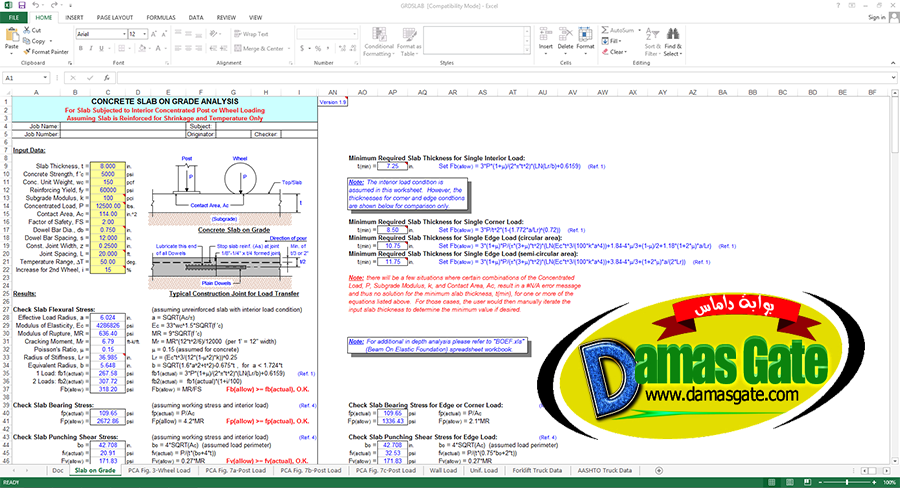 Analysis of Concrete Slabs on Grade Analysis of Concrete Slabs on Grade