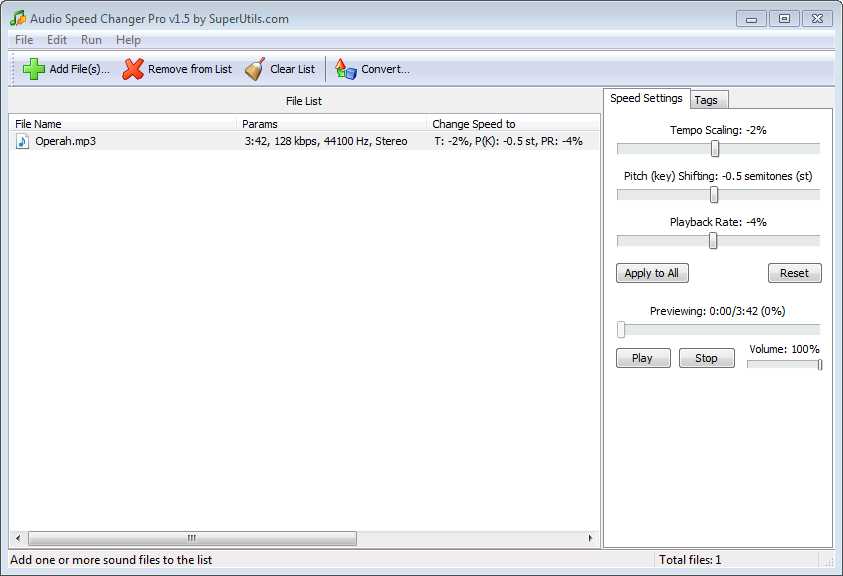 SuperUtils Audio Speed Changer Pro Portable v1.5.5.168 SuperUtils Audio Speed Changer Pro Portable v1.5.5.168