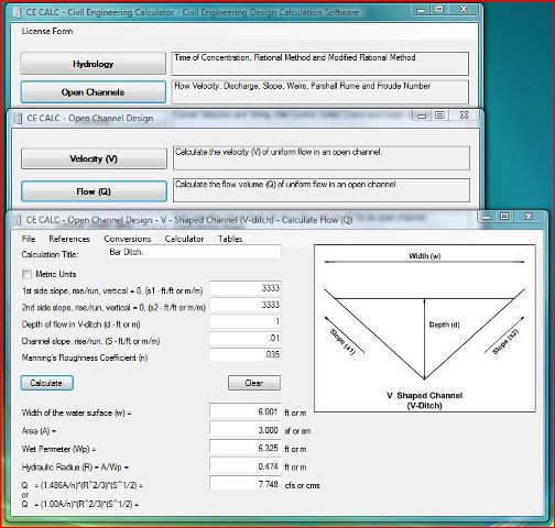 Civil Calculator Version 2.0